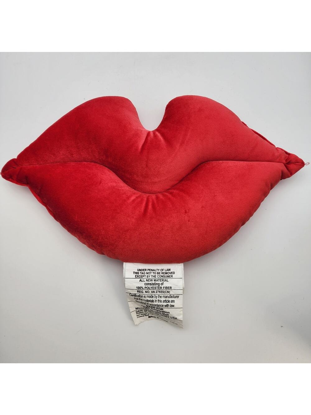 Target Cherry Red Lips Plush Pillow 10x17 Valentine College Dorm Room Essentials